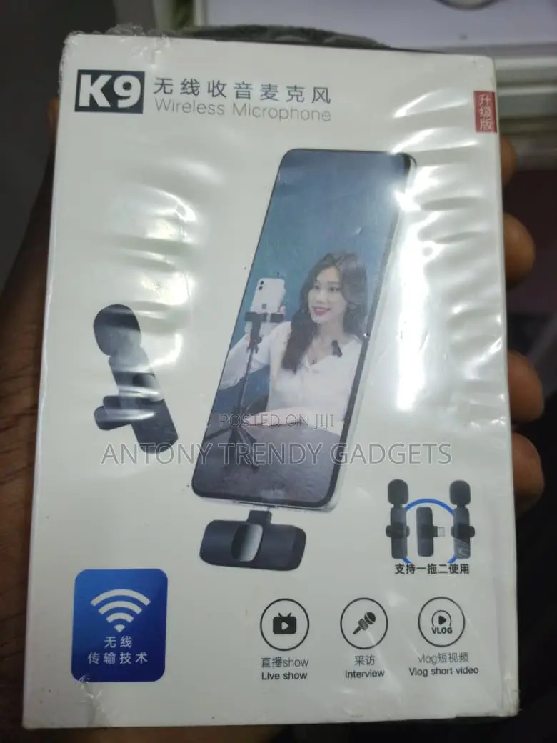 K9 Plug & Play Wireless Microphone For Short Videos