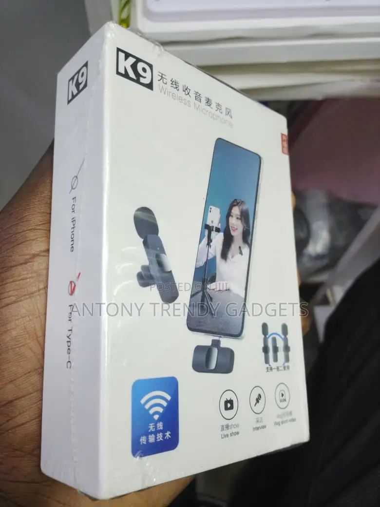 K9 Plug & Play Wireless Microphone For Short Videos