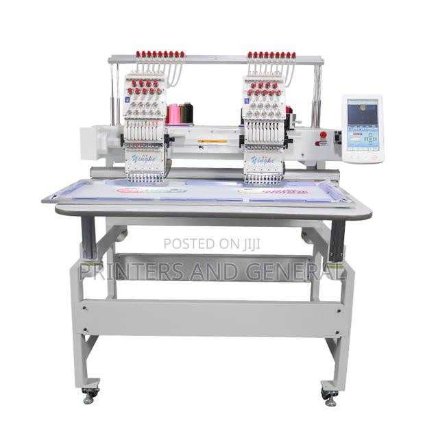 Double Head Automatic Embroidery Machine 400*500mm With 9 Needles - main view
