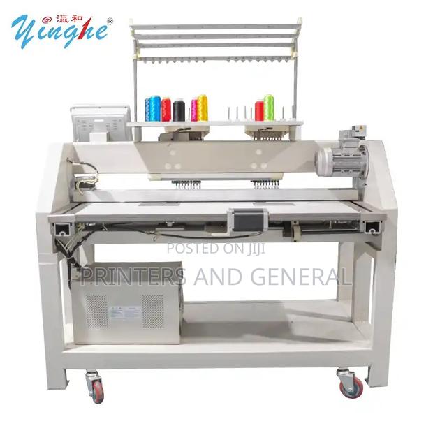 High Speed 2 Head Industrial Embroidery Machine Computerized - main view