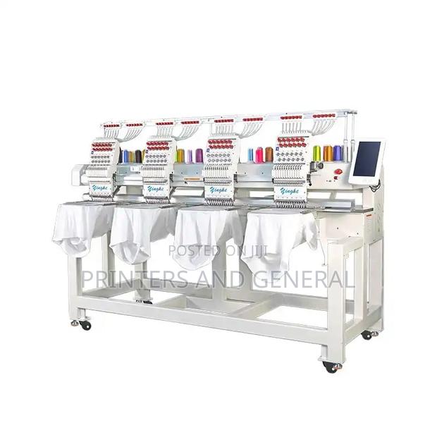 9 Needles 4 Head Automatic Computerized Hat T-Shirt Embroidery - main view