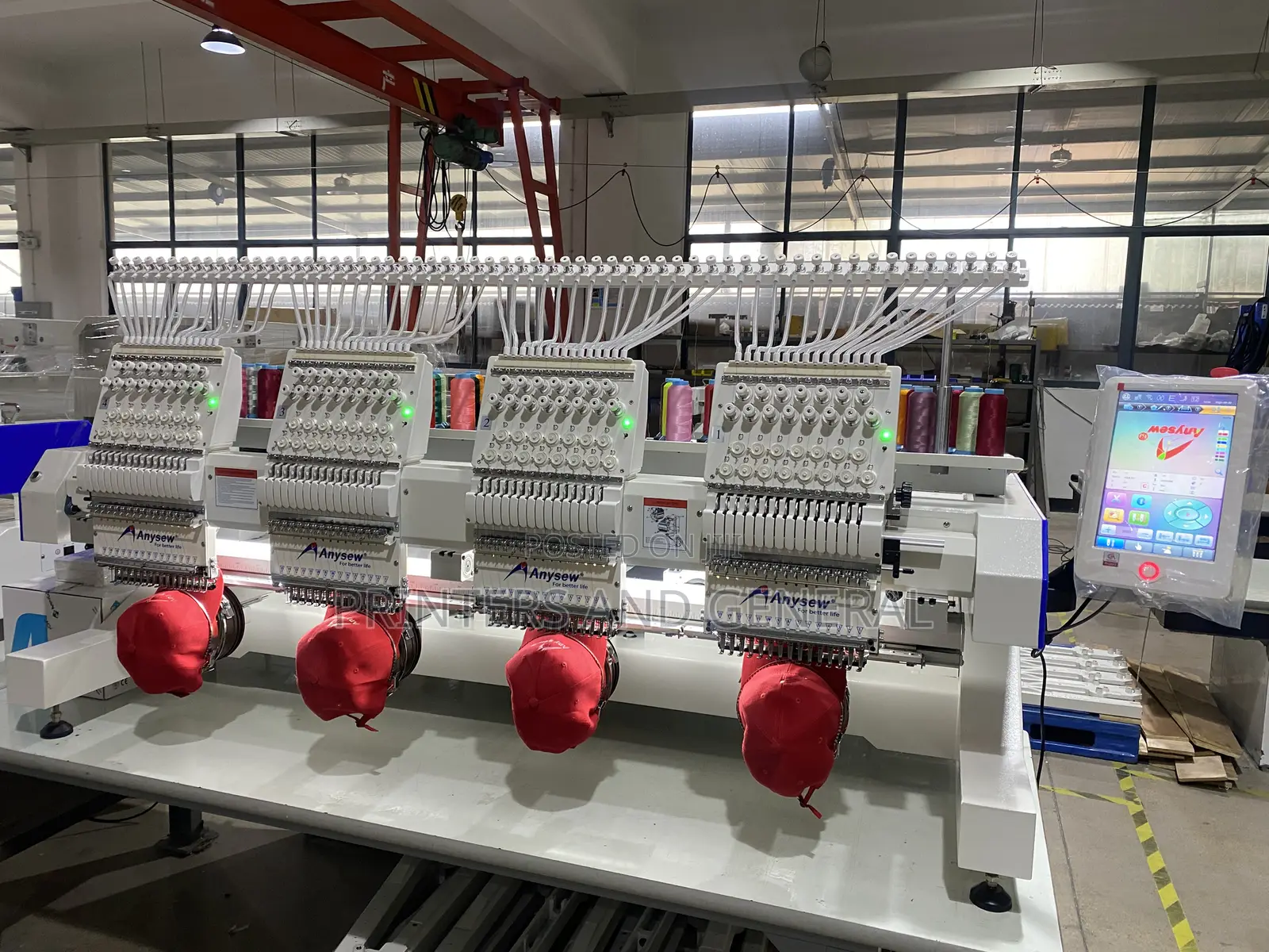 4-Head Multifunctional Embroidery Machine Cap Garment Flat Embroidery