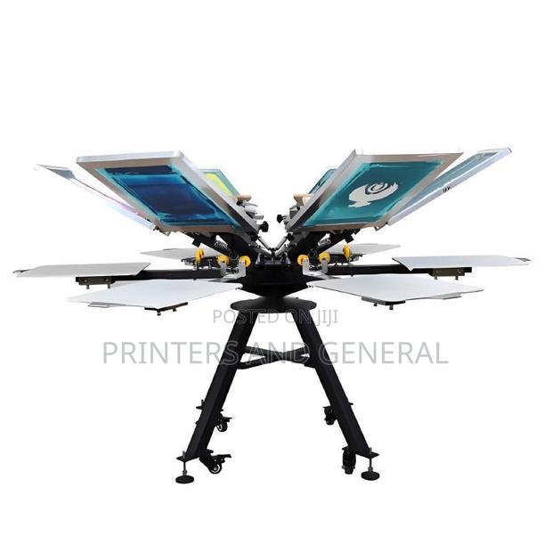 6 Color 6 Station Manual Silk Screen Printer Machine - main view
