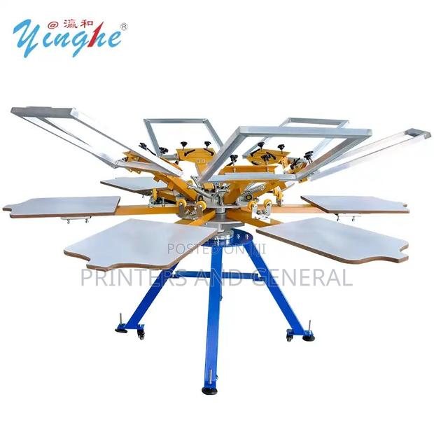 Yinghe Brand Manual Screen Printing Machine 6 Station 6 Colors