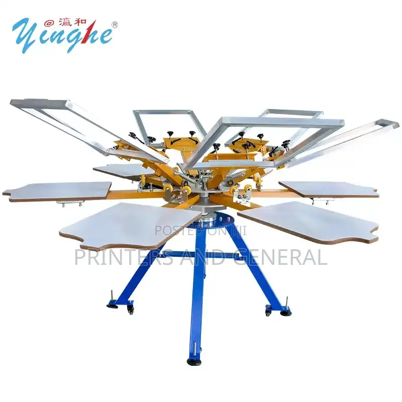 Yinghe Brand Manual Screen Printing Machine 6 Station 6 Colors