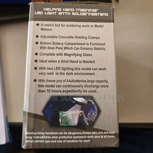 Helping Hand Magnifier Phone Repair Diy Led Light Magnifying Glass