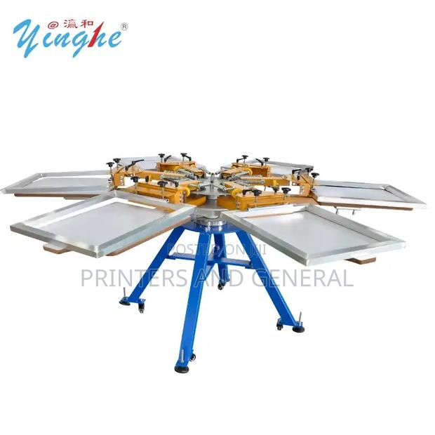 Manual 6 Color Station Screen Printer 6 Color Tshirt Printing Press