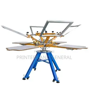 Yinghe 4-Stations Manual Textile Carousel Screen Printing Machine