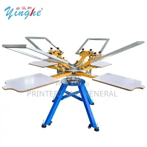 Yinghe Easy Operation Manual Screen Printing Machine 4 Color 4 Station