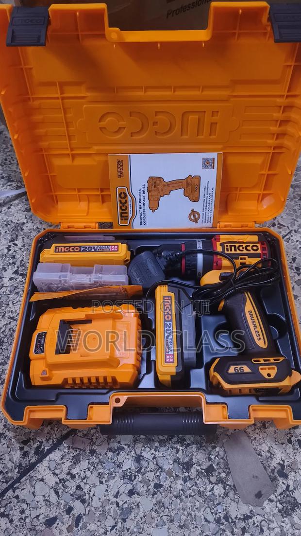 Best Quality 580watts Ingco Compact Cordless Brushless Impact Drill - main view