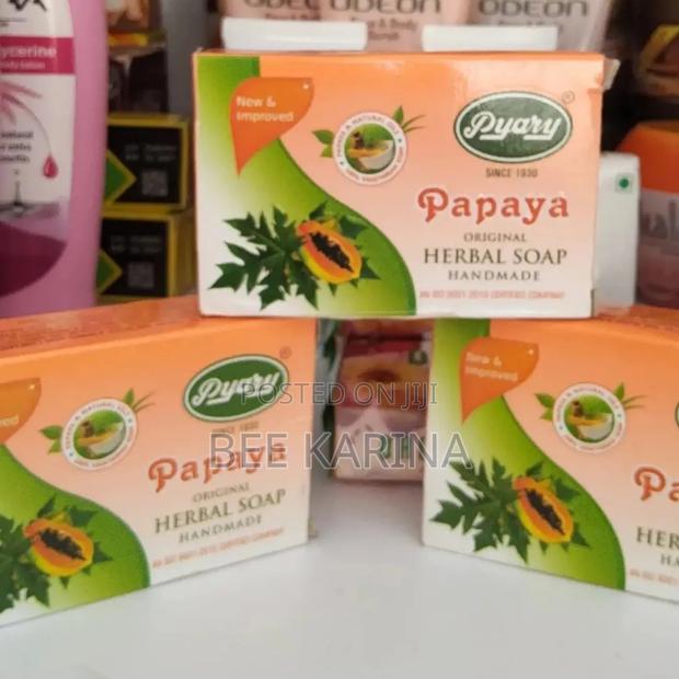 Pyary Papaya Herbal Soap - main view