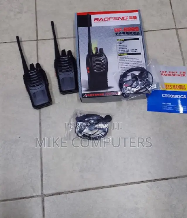 Baofeng Bf-888s Two-Way Radio Pair for Construction Use
