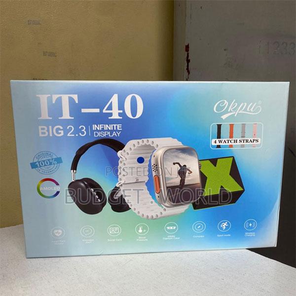 Smart Watch With Extra Strap It40 and Bluetooth Speaker - thumbnail 3