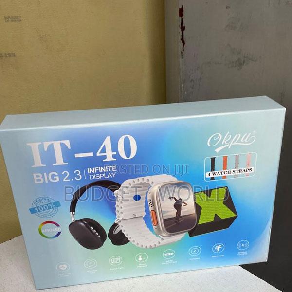 It40 Smart Watch With Extra Strap Headphones Bluetooth Speaker - main view