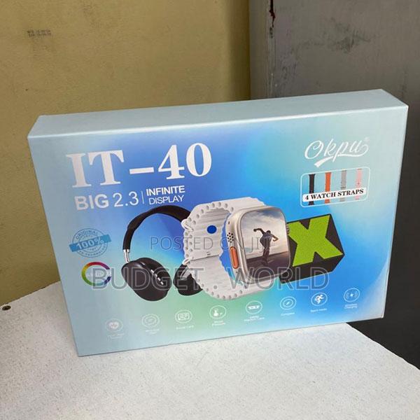 It40 Smart Watch With Extra Strap Headphones Bluetooth Speaker - thumbnail 3