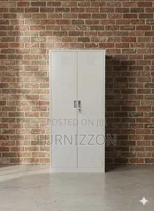 Functional Metallic Two Door Office Storage Cabinet