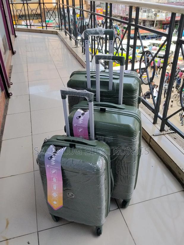 Unbreakable 3-Pc Pp Suitcase Set - Zipper Frame + 360° Wheels - main view