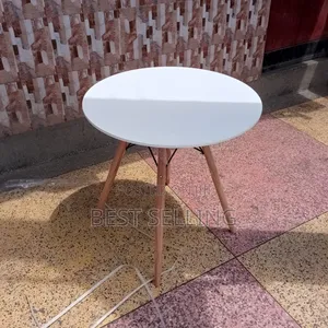 White Round Eams Table