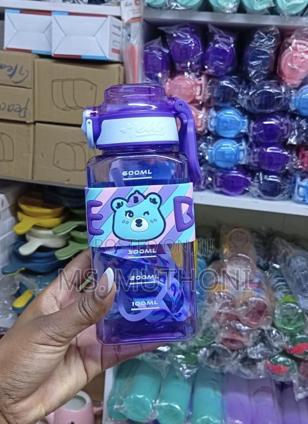 600 Ml Cute Bear Baby Square Bottle* - main view