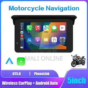 Motorcycle GPS 5" Screen With Wireless Carplay Android Auto