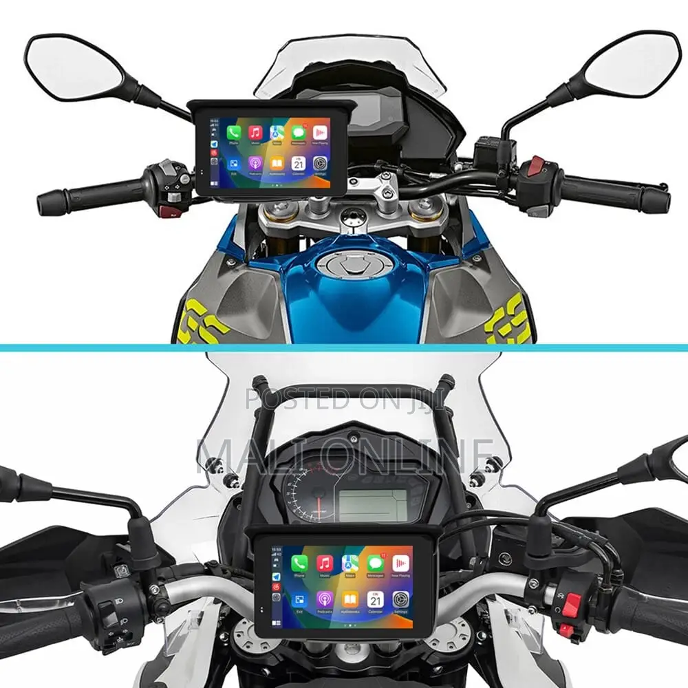 Motorcycle GPS 5" Screen With Wireless Carplay Android Auto