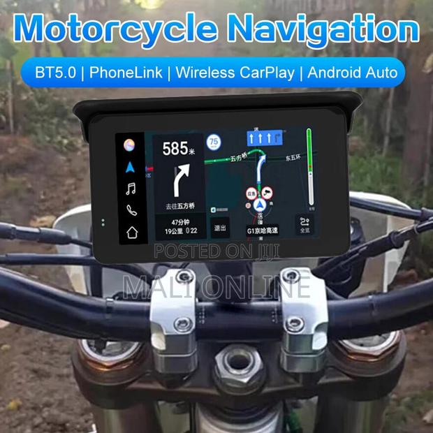 Motorcycle GPS 5" Screen With Wireless Carplay Android Auto - thumbnail 7
