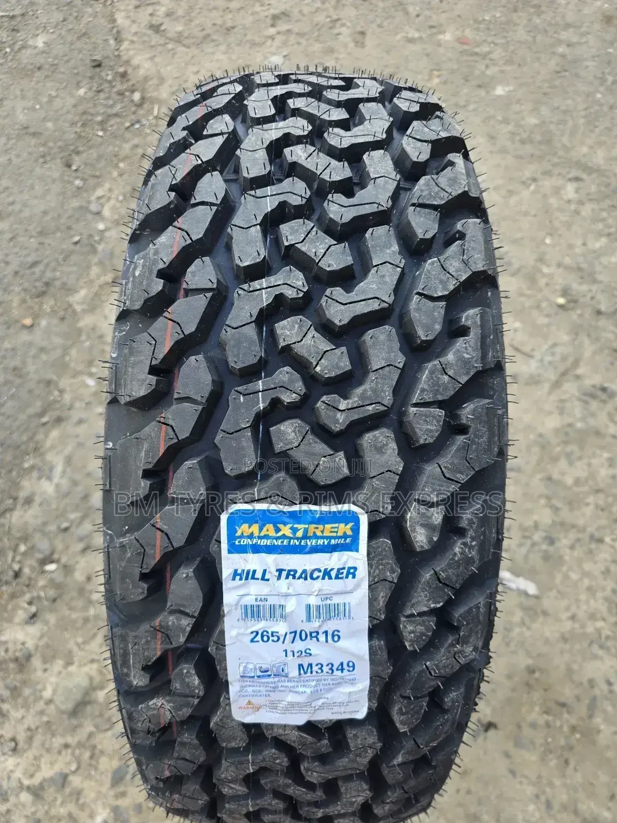 265 /70 R16 Maxtrek Tyres(All Terrein) Hill Tracker.