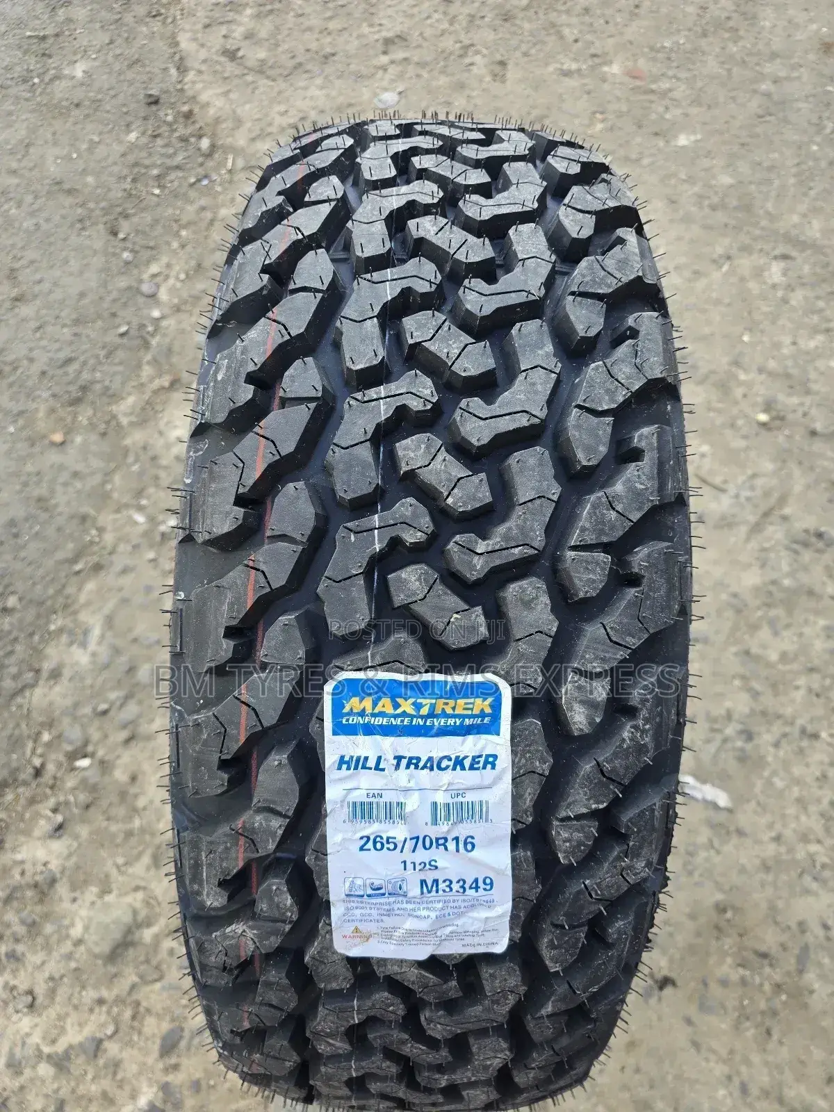 265 /70 R16 Maxtrek Tyres(All Terrein) Hill Tracker.
