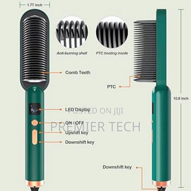 *Electric Hair Straight Comb With Temperature Control
