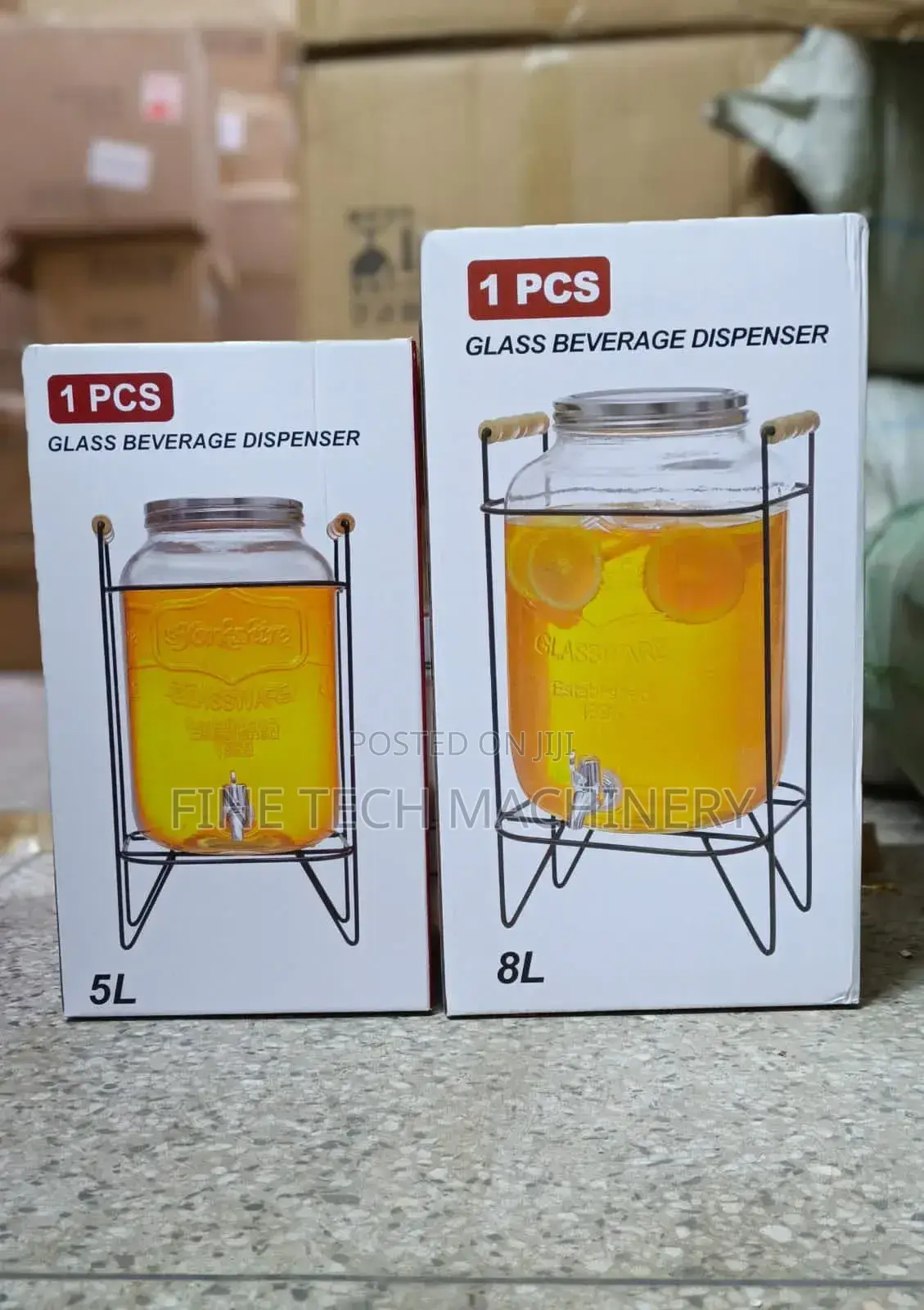 Glass Juice Dispenser