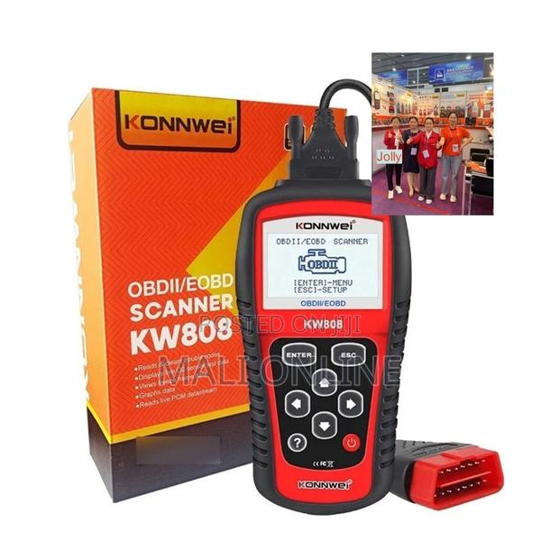 Universal Obd2 Car Diagnostic Scanner Konnwei Kw808 Engine Code Reader - thumbnail 3