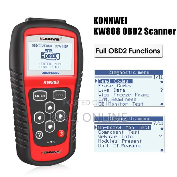 Universal Obd2 Car Diagnostic Scanner Konnwei Kw808 Engine Code Reader - thumbnail 5