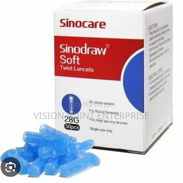 Sinocare Sinodraw Soft Disposable Blood Lancets - main view