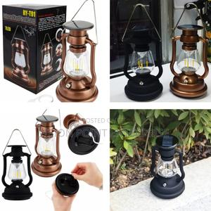 Solar Vintage Handcrank Lamp - thumbnail 2