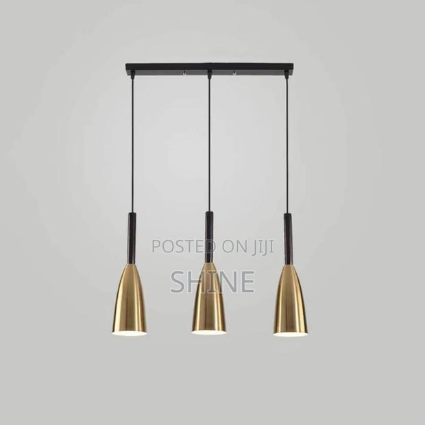Cone Shaped 3 Hold Pendant Light - thumbnail 2