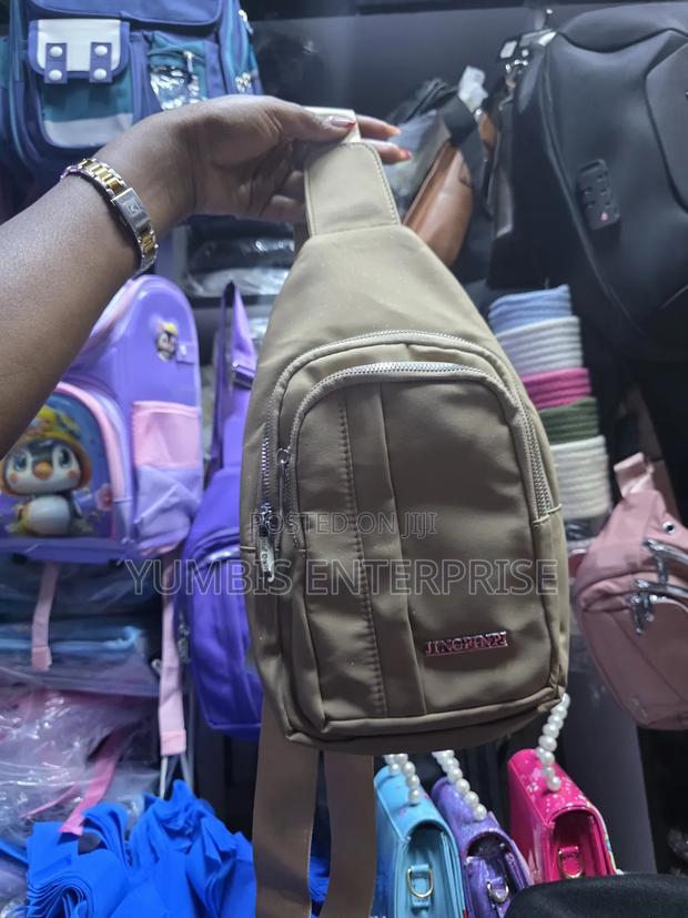 Beige Unisex Crossbody Chest Bag at 600