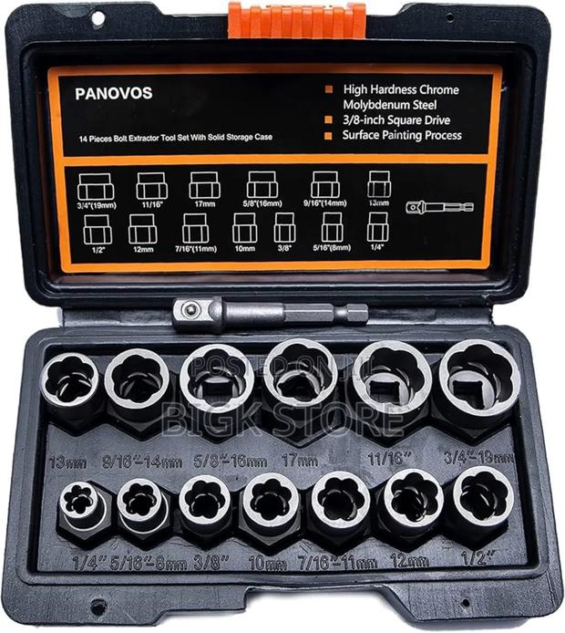 Bolt Extractor,14pcs Nut Extractor - thumbnail 2