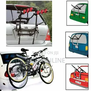 3-Bike Trunk Mount Rack Car Carrier Universal Bicycle Holder