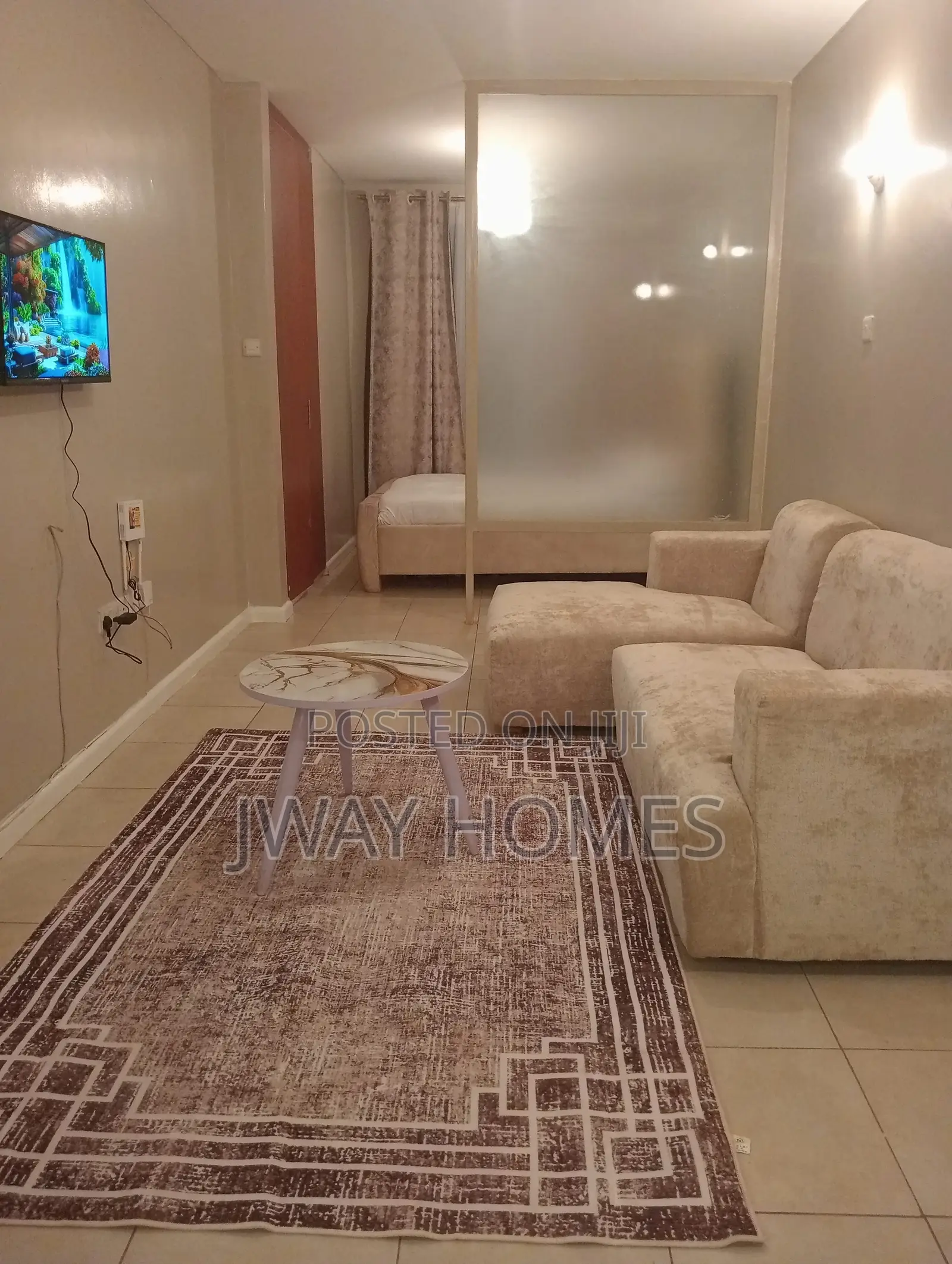 Furnished Convertible One Bedroom in Thindigua/Kasarini for Rent