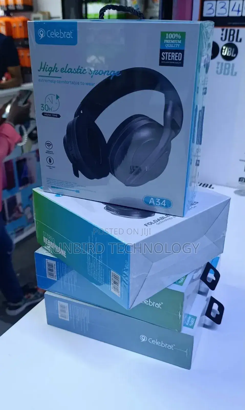 Celebrat A34 Stereo Headphones