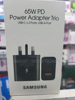 New 65w Pd Power Adapter Trio Samsung Charger