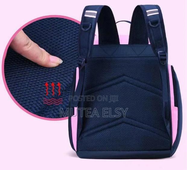 Pink Navyblue Princess School Bags - main view