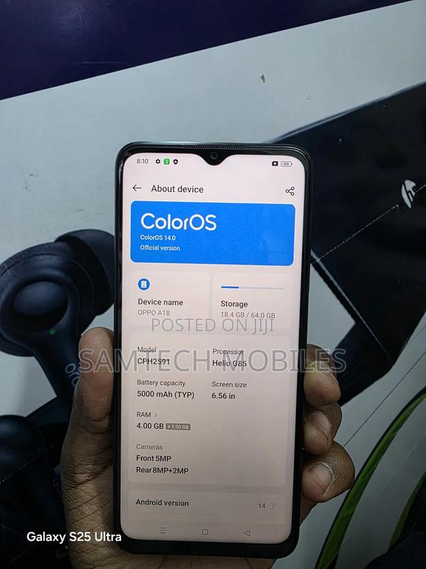 Oppo A18 64 GB Black - thumbnail 3