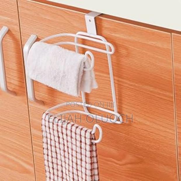 Metallic Double Tissue Holder Placed Over Door or Over Toilet Cistern