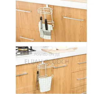 Metallic Double Tissue Holder Placed Over Door or Over Toilet Cistern