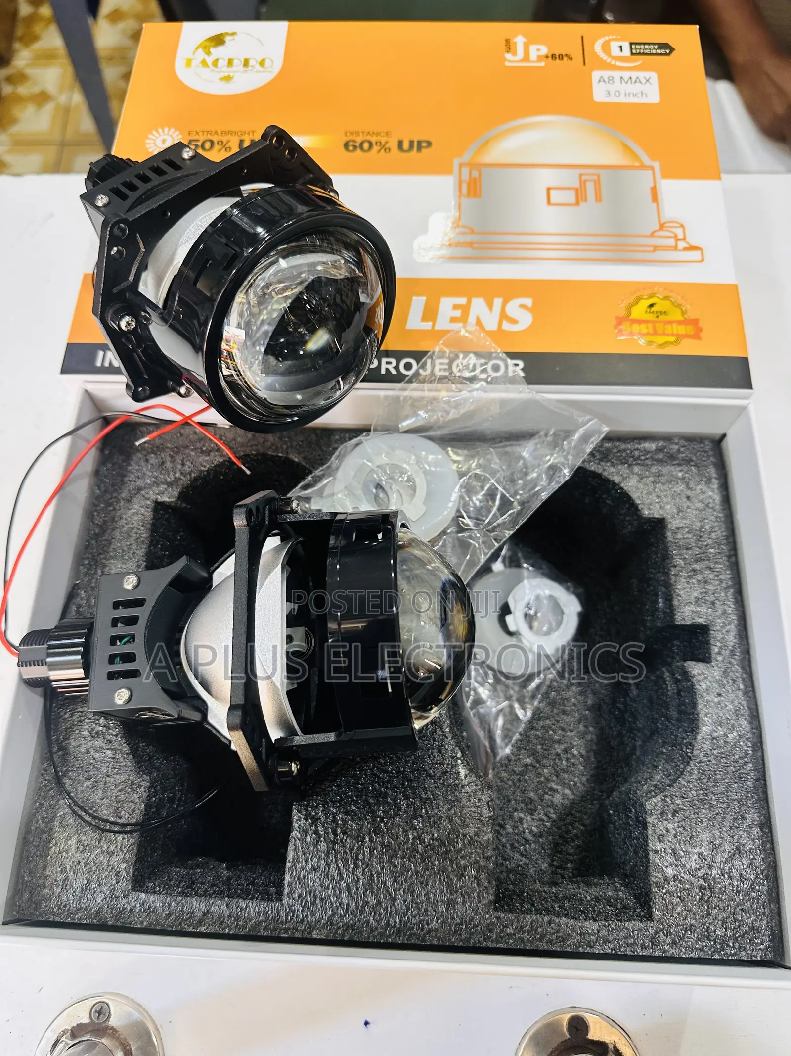 A8 Max Headlight Projector – High Power Automotive Lighting Upgrade