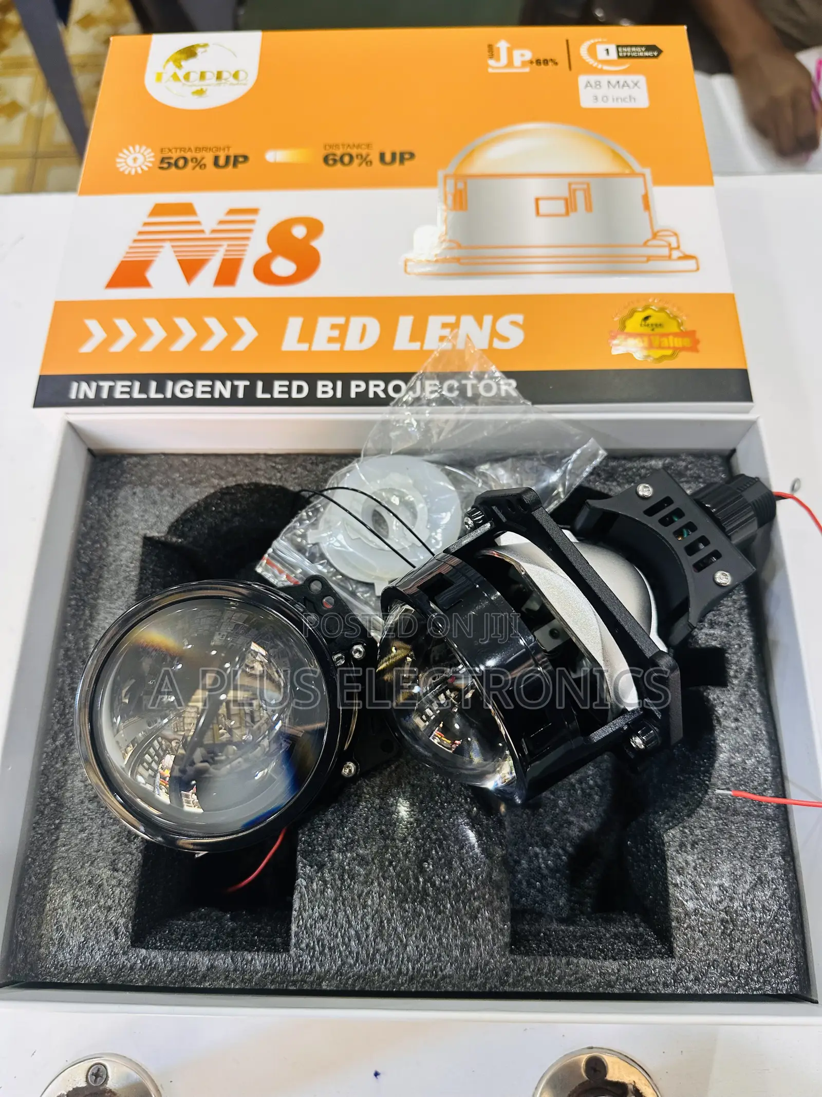 A8 Max Headlight Projector – Powerful Led, Long-Lasting