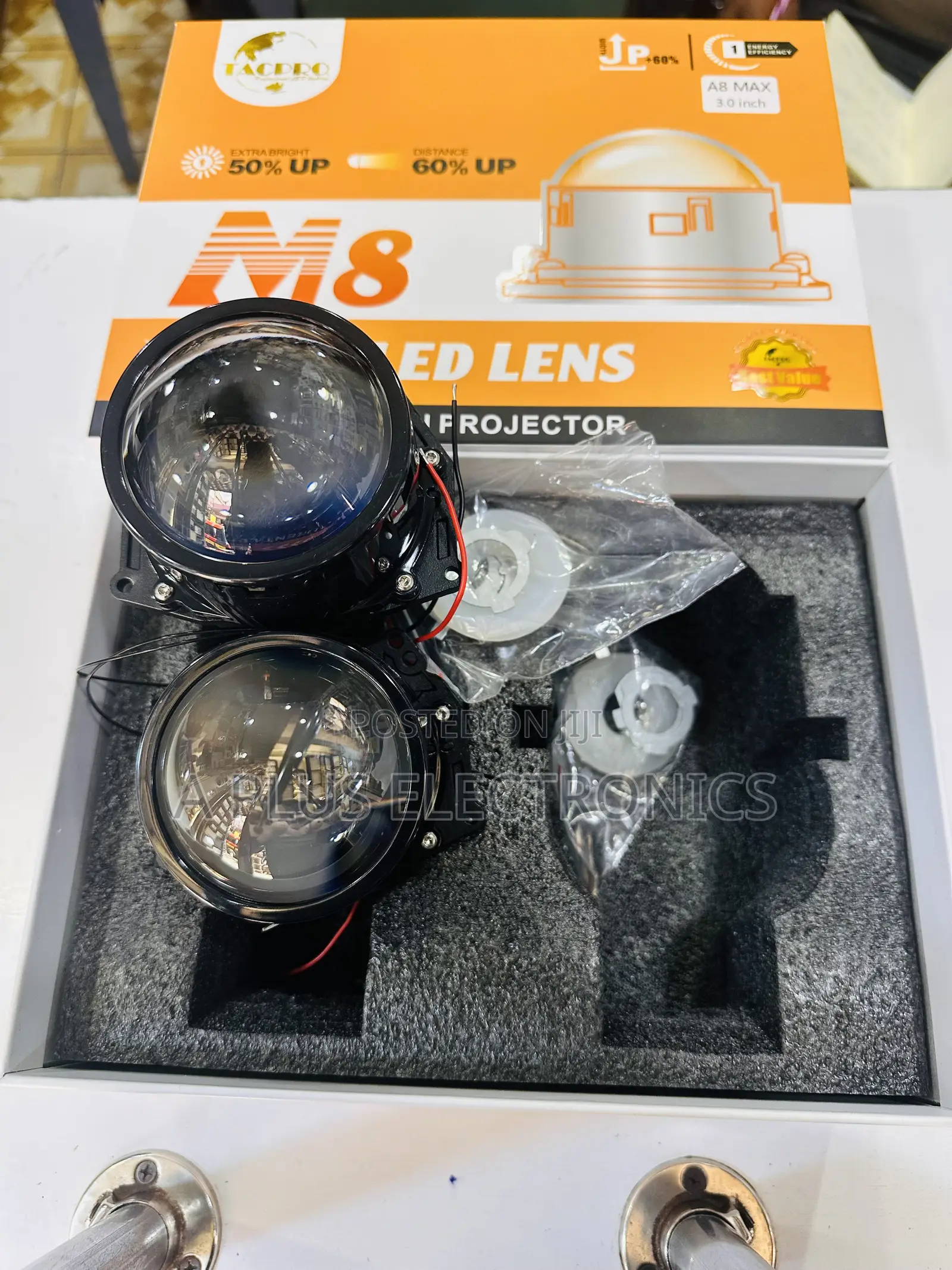 A8 Max Headlight Projector – Maximum Brightness, Clean Beam