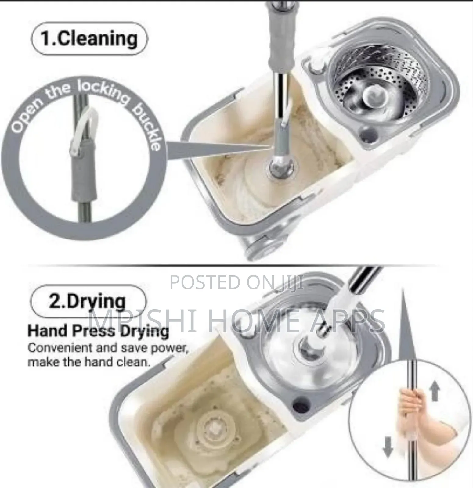 Fashion Rotary Mop Bucket 17l