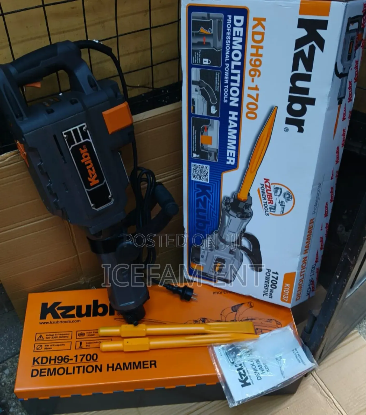 Kzubr Demolition Hammer/1700w Electric Demolition Hammer